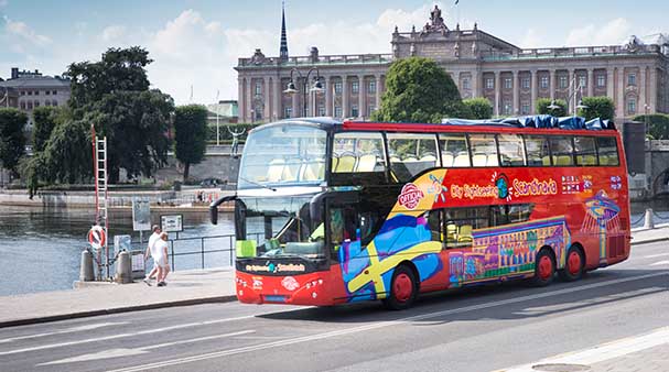 Hop-on Hop-off buss i Stockholm